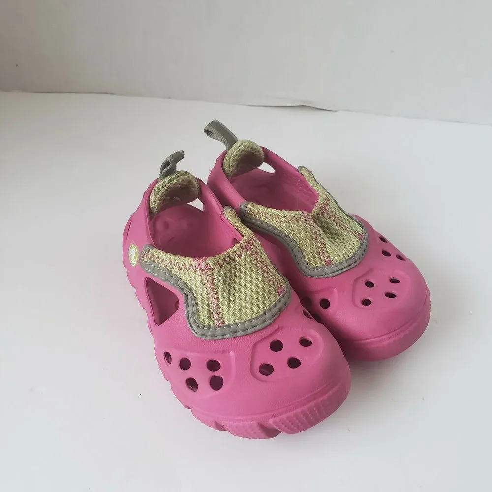 Crocs Baby Kids Slip On Clog Water Size C 8 Pink